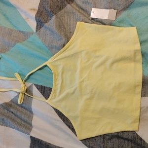 BP yellow crop top